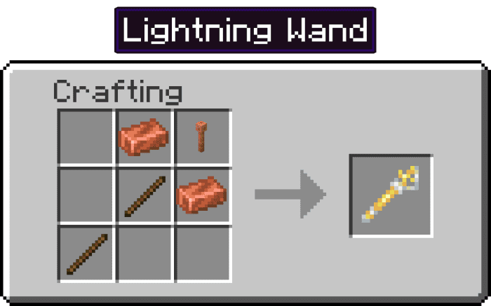 image 8 for Add-on Elemental Wands (1.20) - MCPE/Bedrock Mod