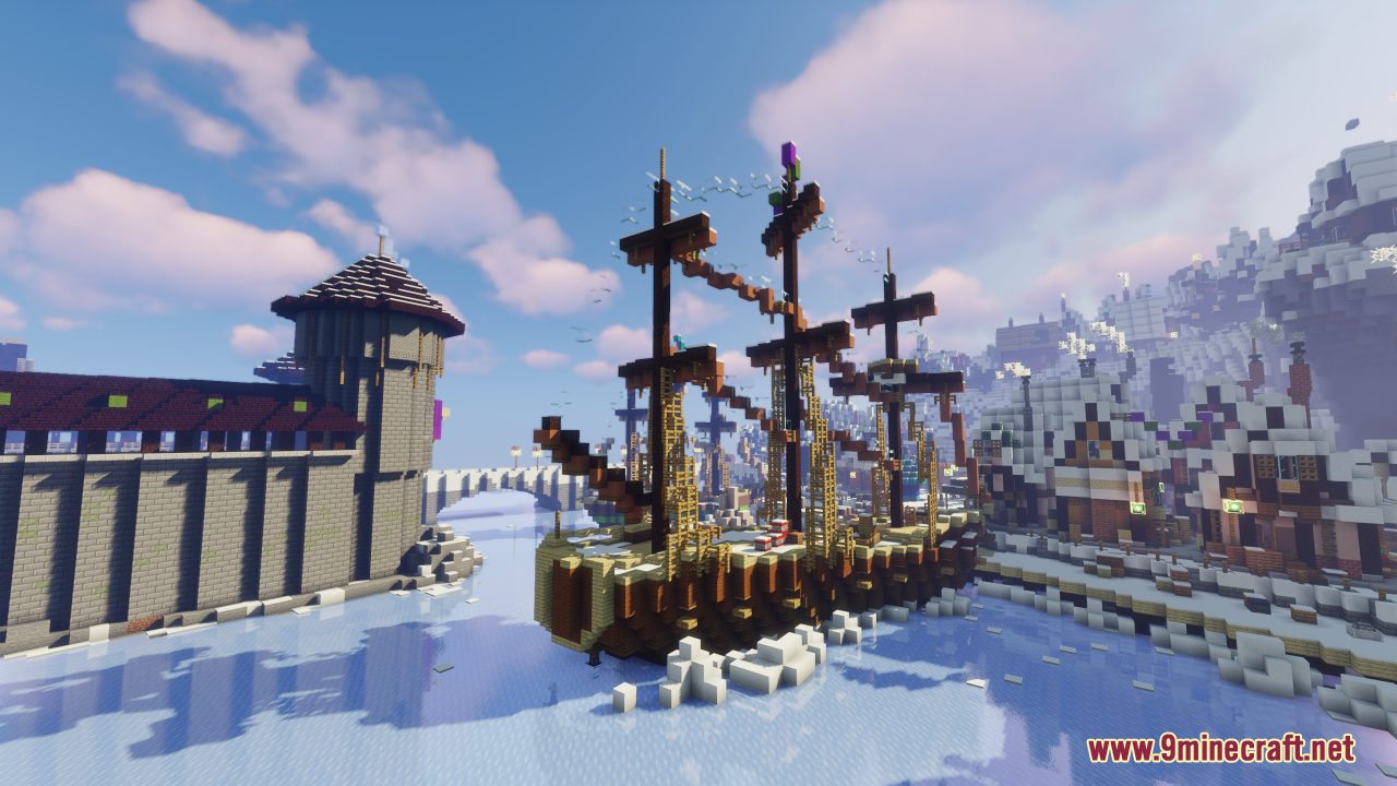 description_0 Minecraft Frozen - Allendale Mapa (1.20.4, 1.19.4) - Reino del Viento Noruego