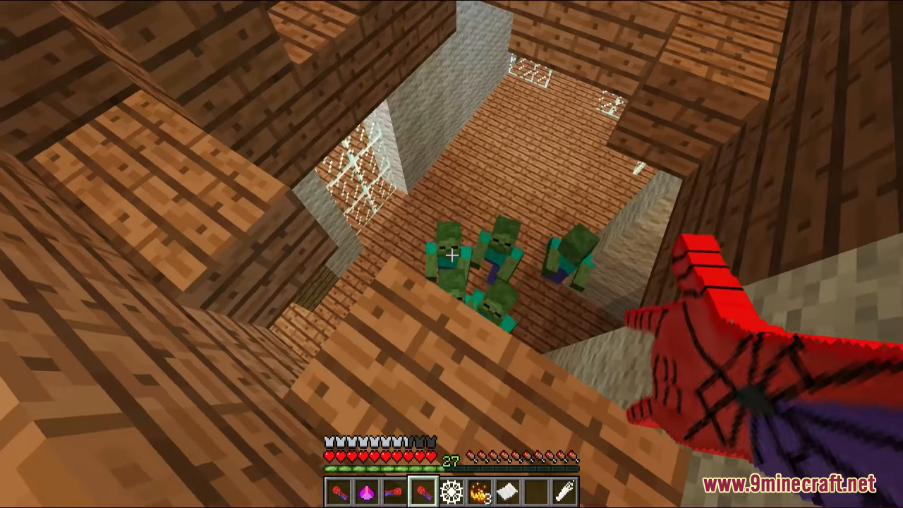 description_6 Spider-Man in vanilla Minecraft (1.20.4, 1.19.4) - become your own hero!