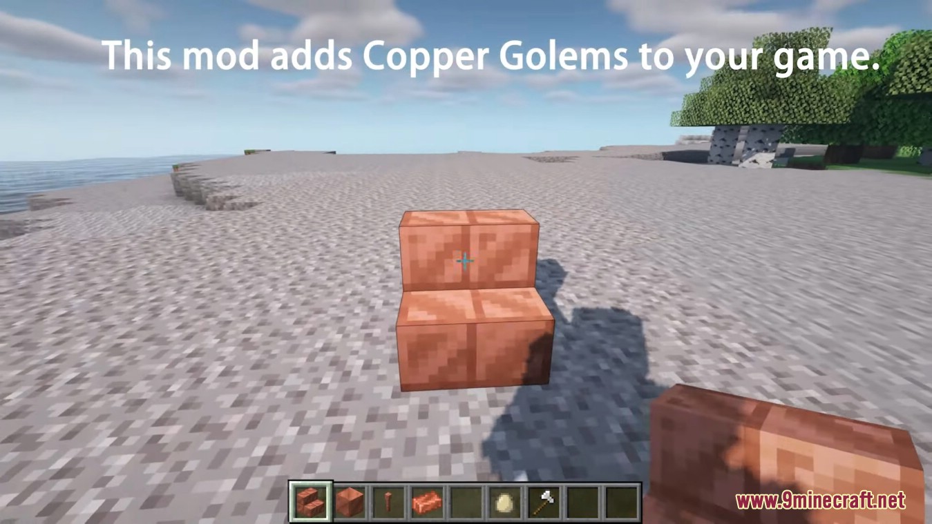 image 1 for Copper Golem Mod (1.20.4) - Разрядник для молний
