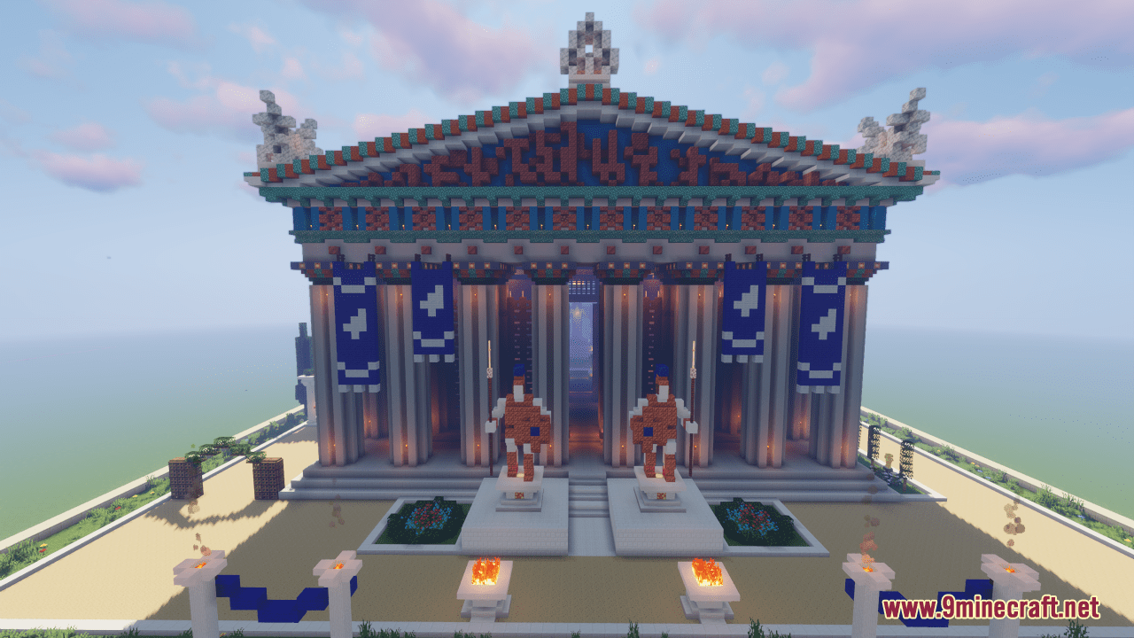 description_5 Map of the Temple of Athena in Greece (1.20.4, 1.19.4) - Parthenon
