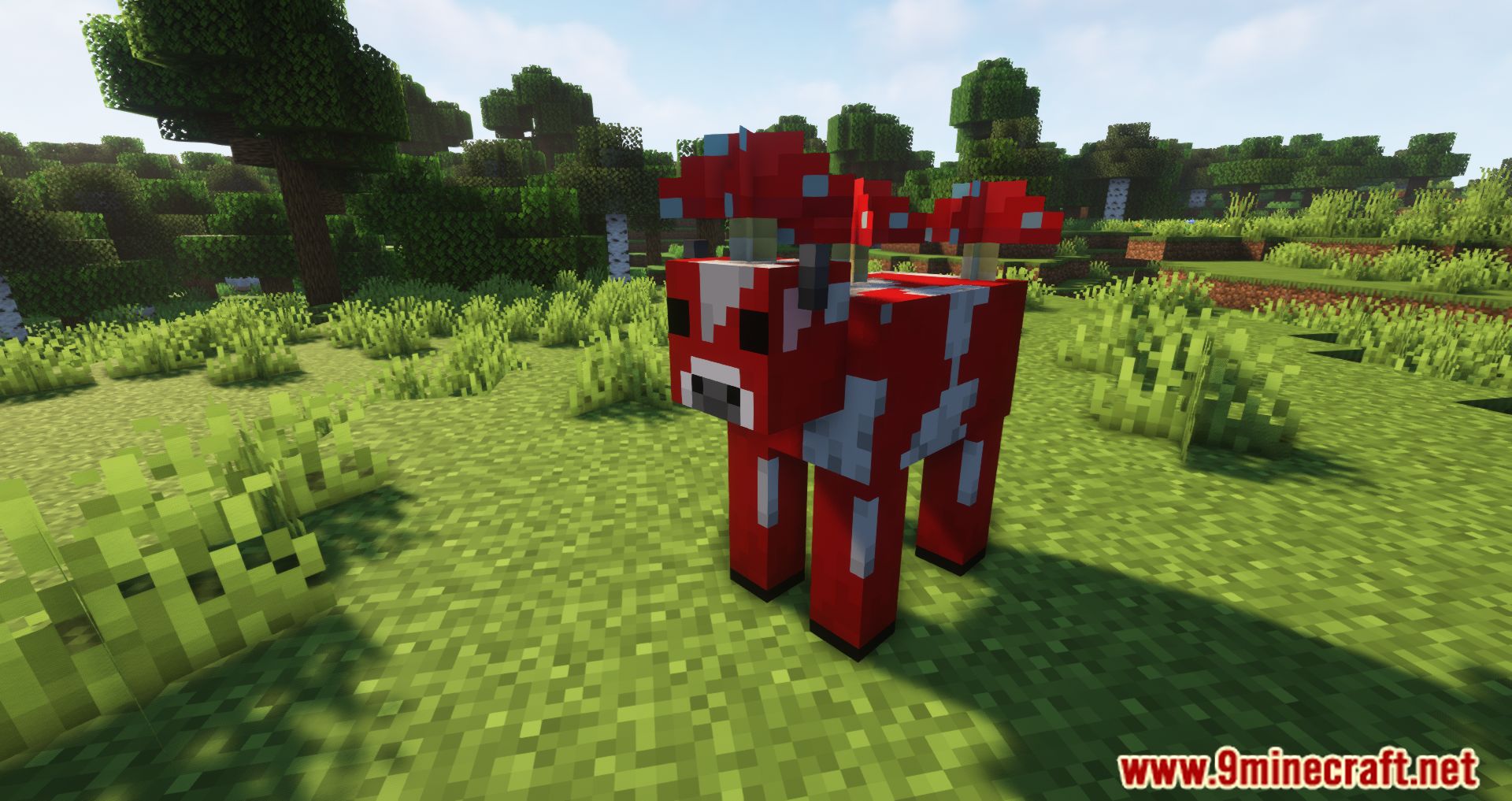 description_3 Mooshroom Spawn Mod 1.20.4 - Mooshrooms Appear In The Wild.