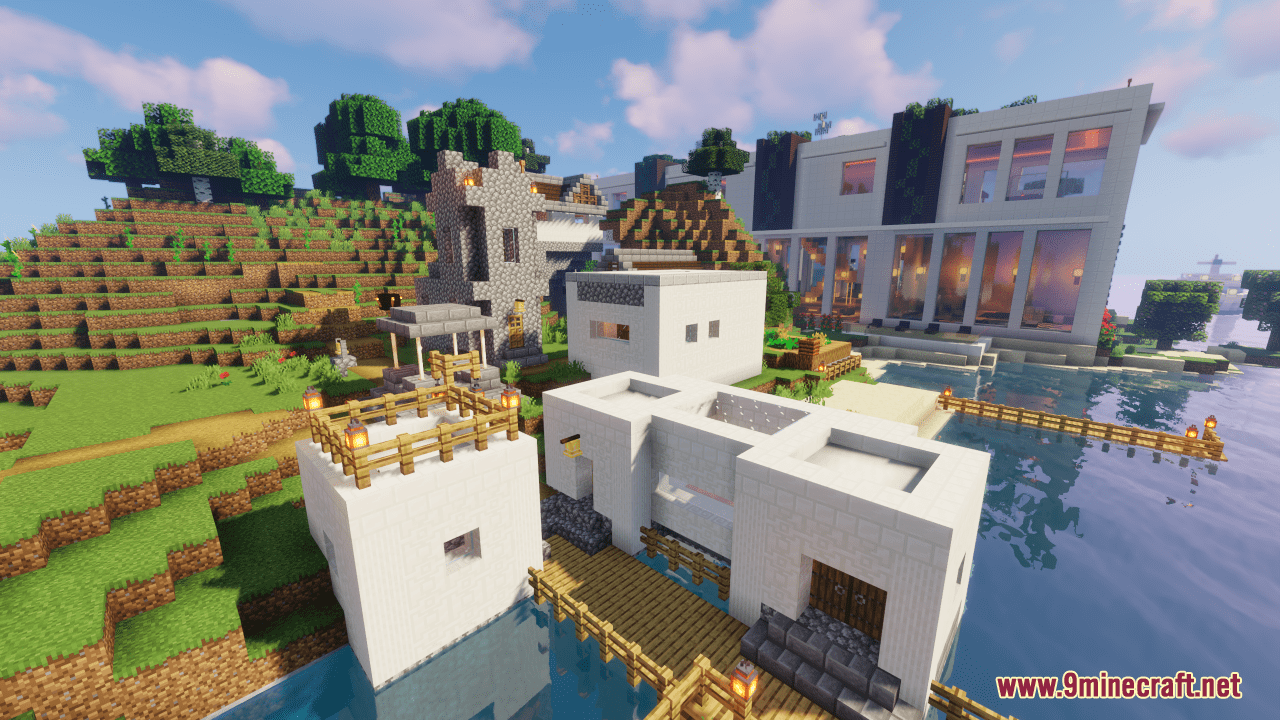 description_3 Map Zen Garden Island Resort (1.20.4, 1.19.4) - Japanese seaside resort