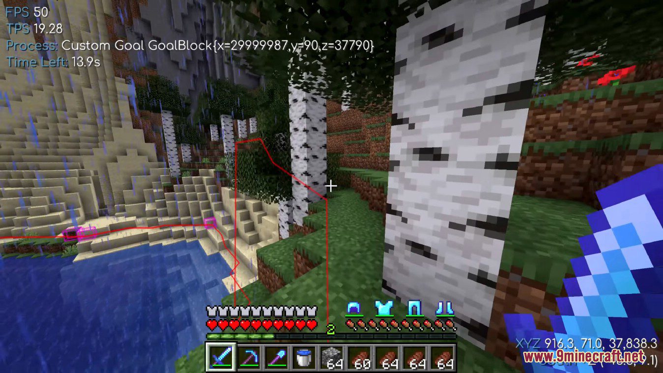 description_1 Baritone Client Mode (1.20.1, 1.20) - Auto Miner, AI and Structure, Xray