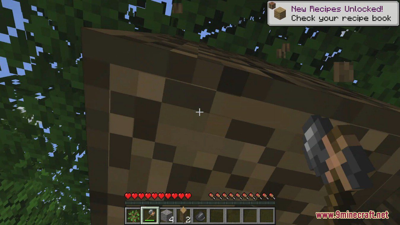 description_6 Ferramentas de madeira são Dumb Mod (1.20.4) - ferramentas mais realistas