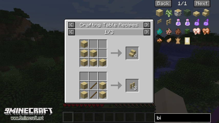 description_0 Just Enough Items Mod (1.20.4) - JEI, visualizador de receitas de artesanato