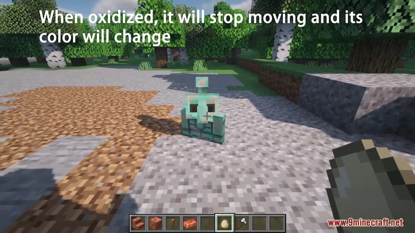 image 5 for Copper Golem Mod (1.20.4) - Разрядник для молний