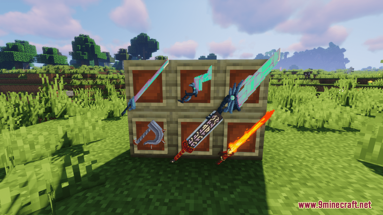 description_12 3D Weapons CIT Resource Pack (1.19.4, 1.19.2) - Texture Pack