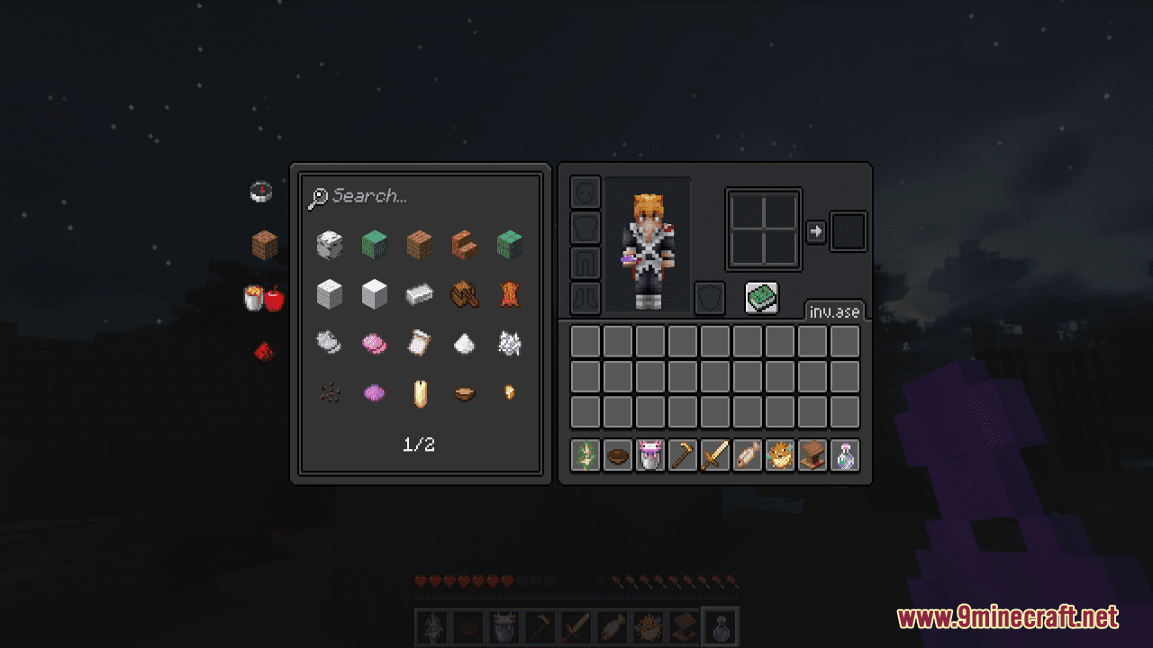 description_4 Aseprite Dark Resource Pack (1.20.4, 1.20.3, 1.20.2, 1.19.4, 1.19.2) - texture pack