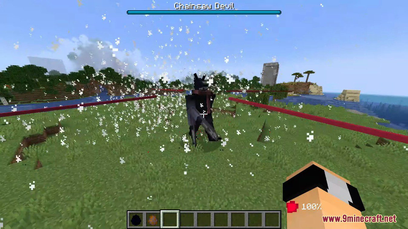 description_8 Chainsaw Man Mod (1.19.2) - become a devilish contractor, demon, etc.