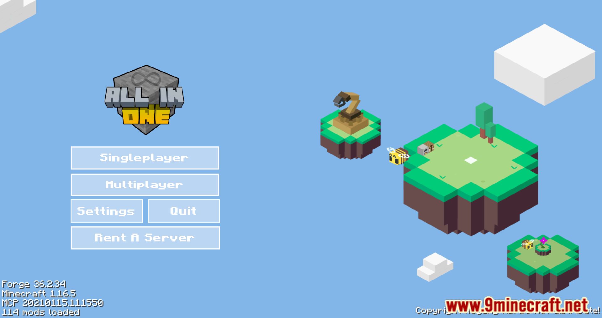 description_0 All in One Modpack (1.16.5) - испытайте Minecraft от начала и до конца!