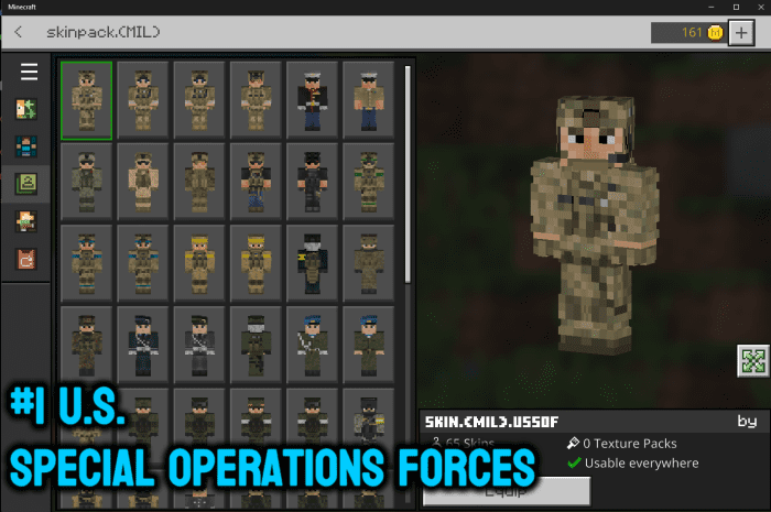 image 3 for Military Skin Pack (1.20, 1.19) - MCPE/Bedrock