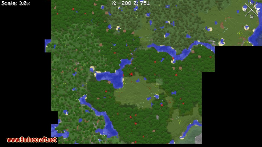 description_1 Xaero's World Map Mod (1.20.4) - Follow in your footsteps