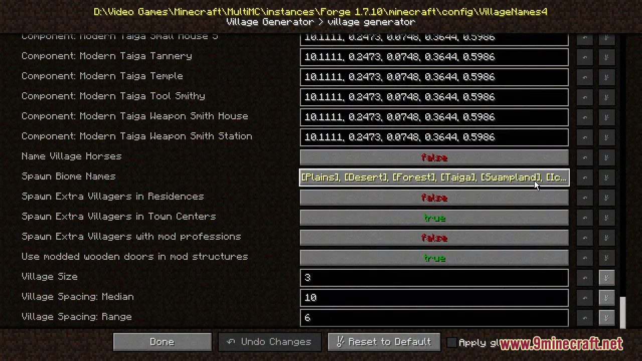 image 12 for Mod AstroTibs' Village Names Mod (1.12.2) - genera nombres de aldeas