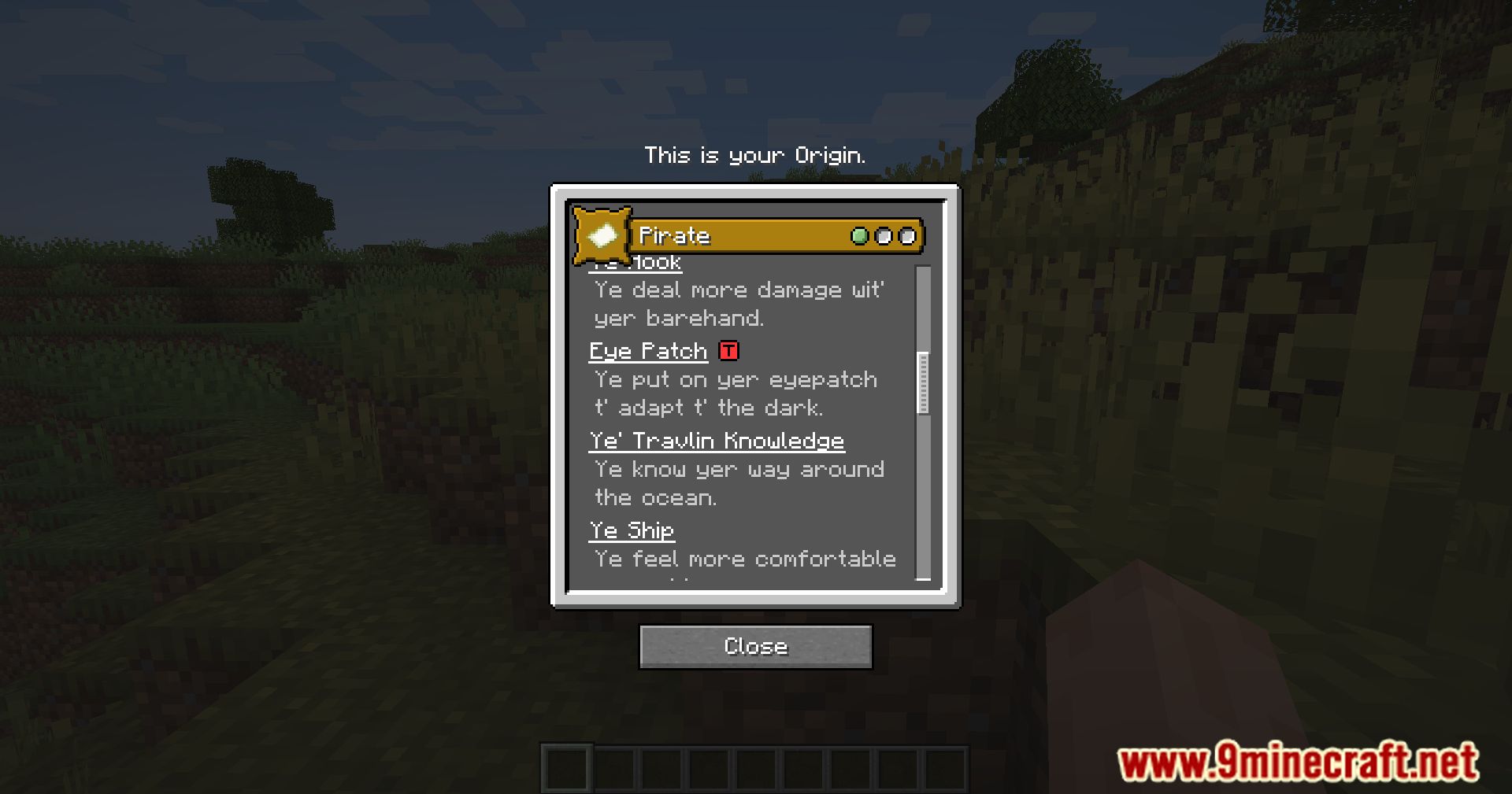 description_6 Magic Origins Mod (1.20.2) - Magic origins and character designs
