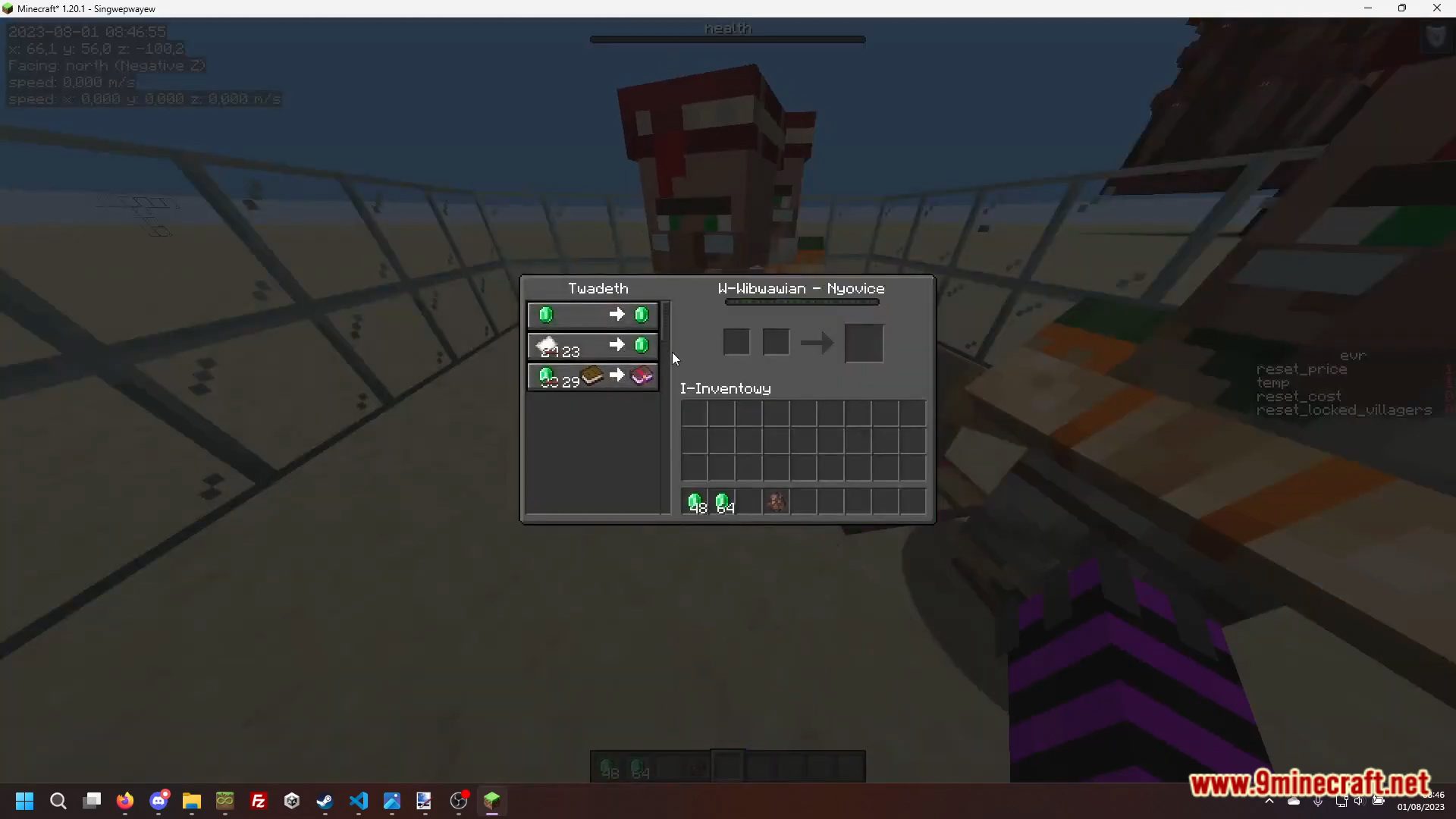 description_6 Trade Reset Data Pack (1.20.2, 1.19.4) - optimized management of villagers in Minecraft!