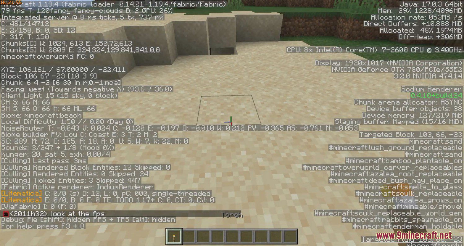 image 4 for Breakneck Optimised Mod Pack (1.20.5) - повышение FPS, шейдеры