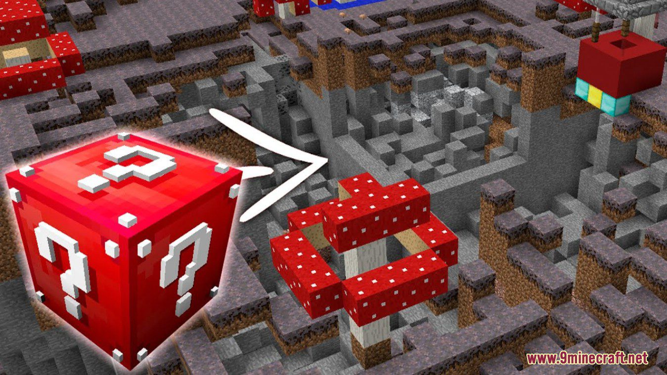 description_4 Youtube Lucky Block Mod (1.12.2) - YouTubers, play buttons, etc.
