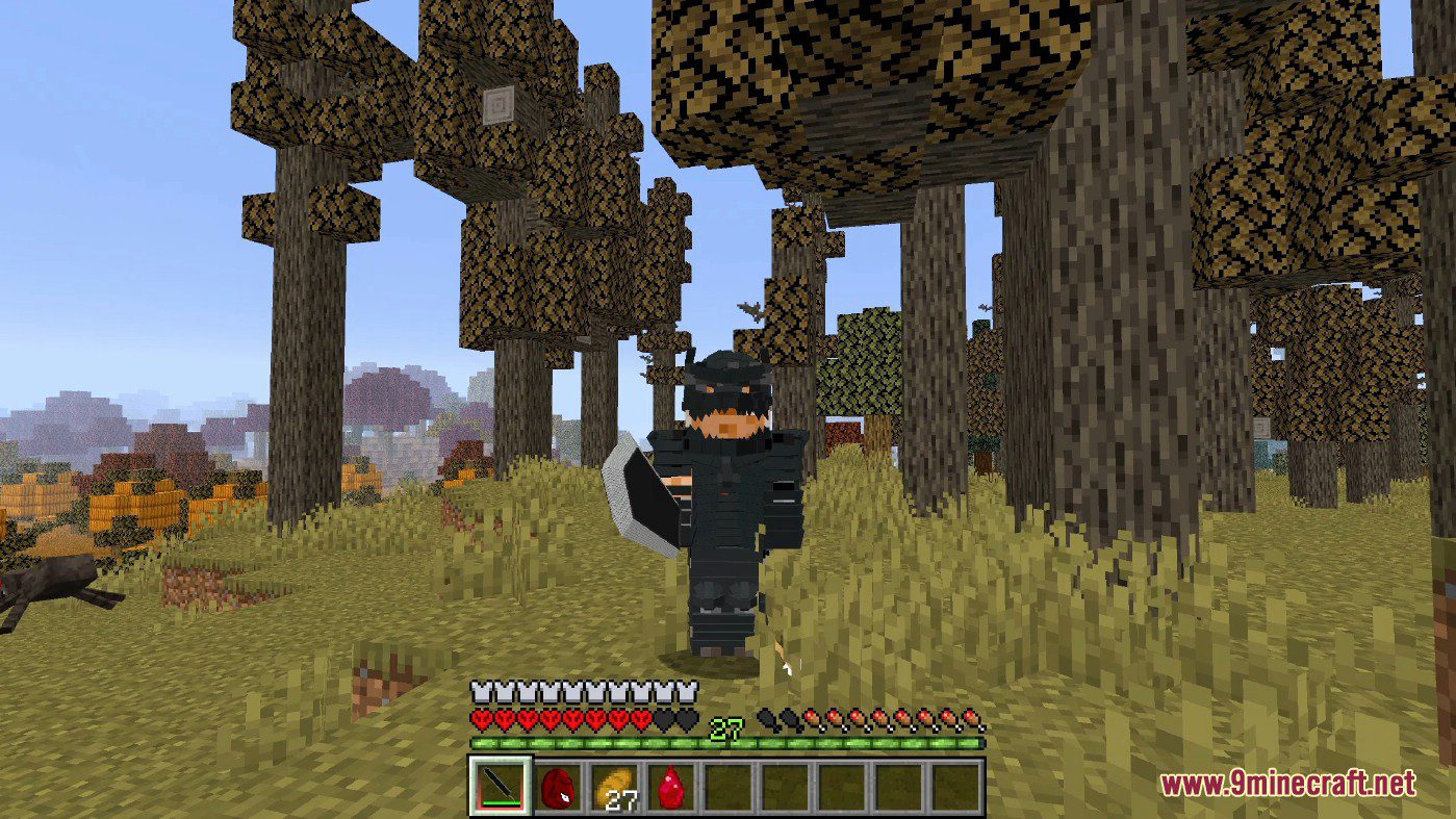 description_19 Berserk Mod (1.16.5) - Черный мечник
