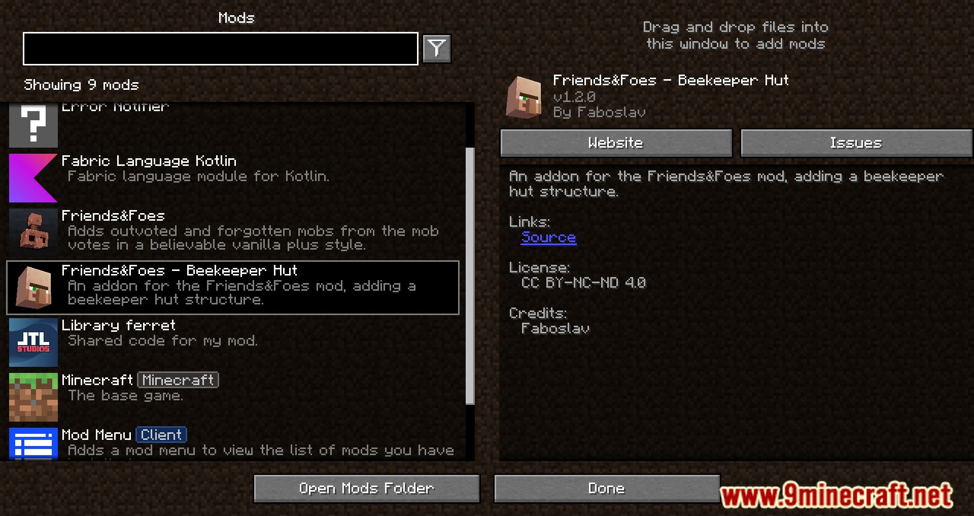 description_0 Beekeeper Hut Mod (1.20.4) - дополнение для Friends & Foes Mod