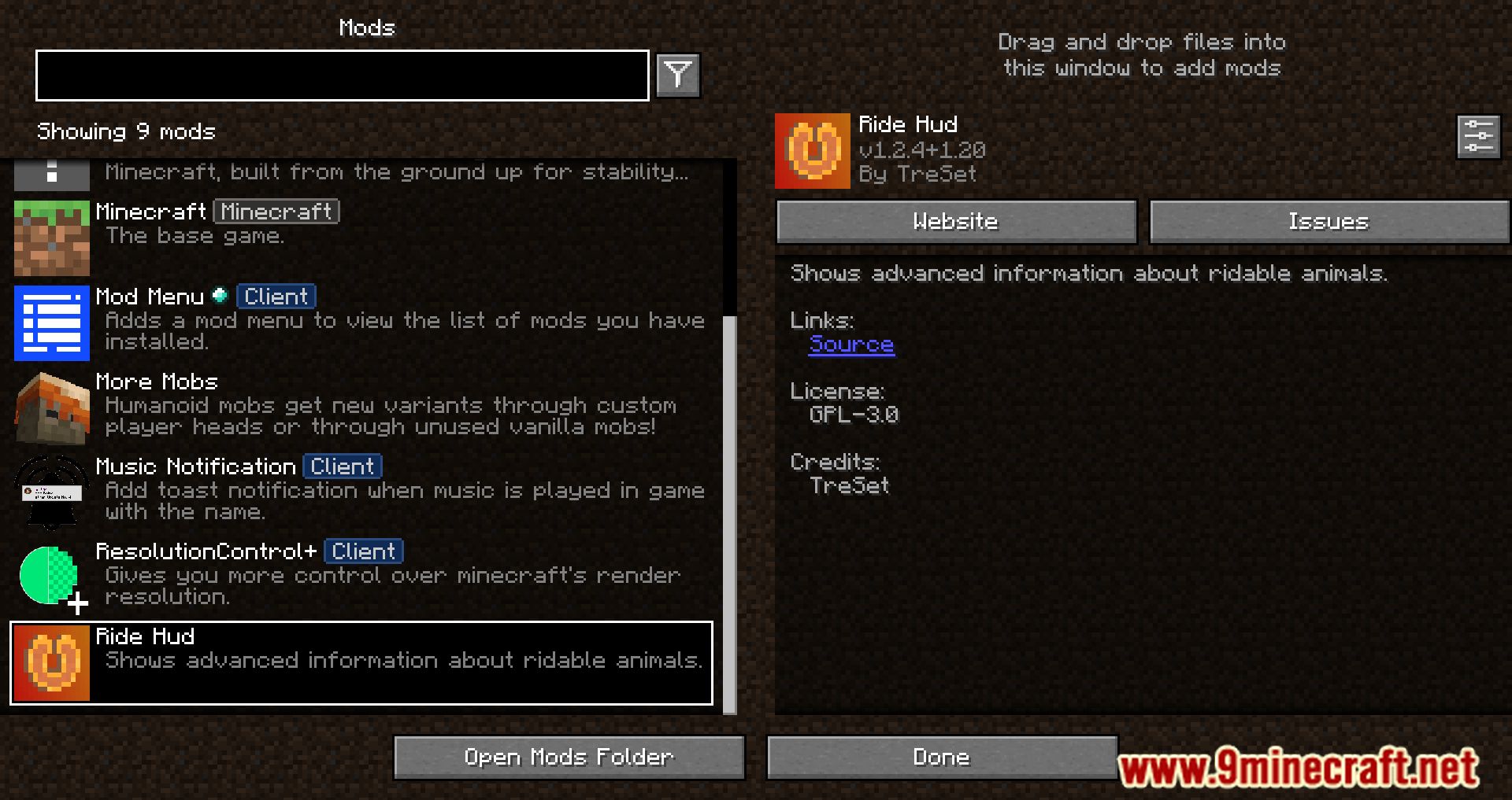description_0 RideHUD Mod 1.20.4 - Mejora tus aventuras de equitación con RideHUD