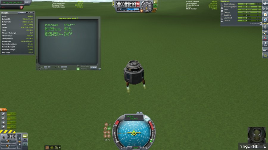 description_9 Landing autopilot script kOS