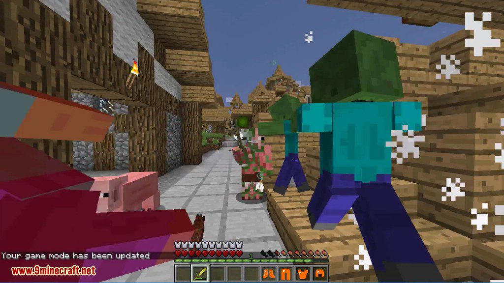 description_6 Mob Armor Mod 1.16.5 - turn into mobs and get abilities