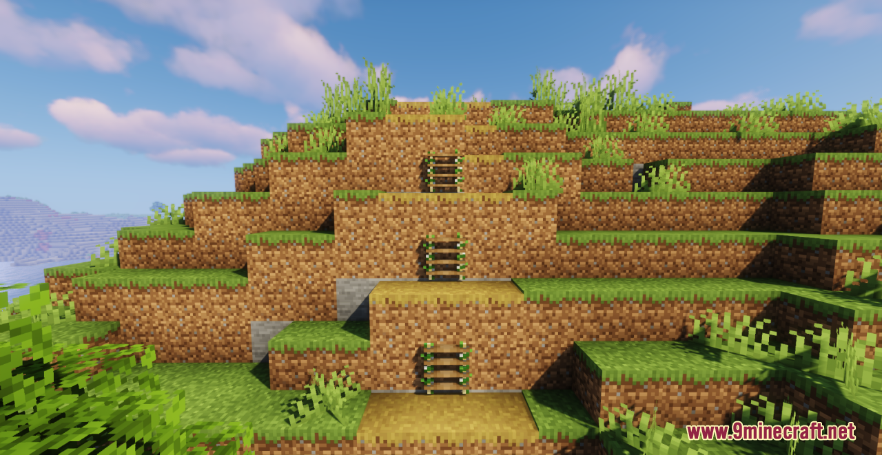 description_6 Веревочная лестница с лианами Resource Pack (1.19.2, 1.19) - Пакет текстур
