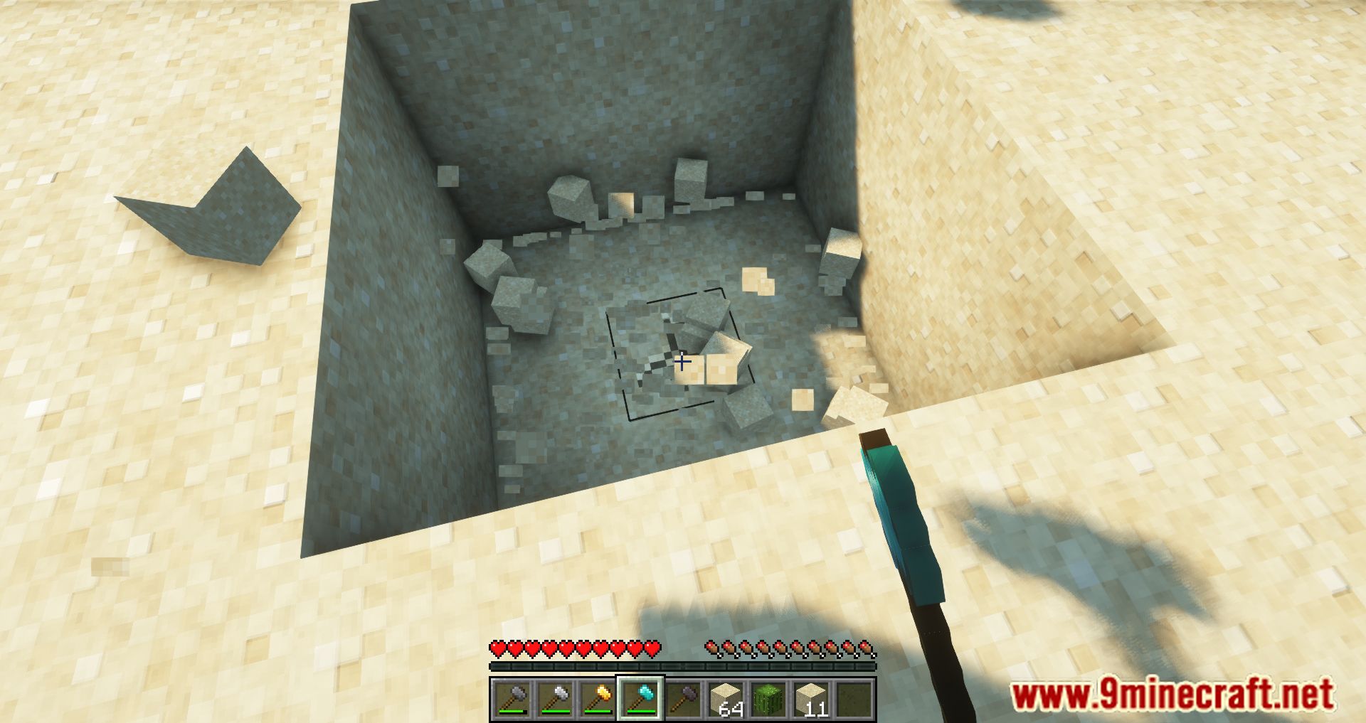 description_7 Just Hammers Mod (1.20.4) Forge Version - desentierra una montaña entera si quieres!