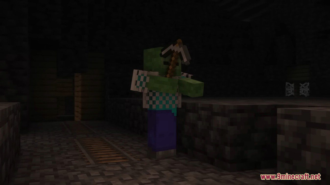description_3 Difficult Caves Mod 1.20.1 - Enemy mobs become stronger.