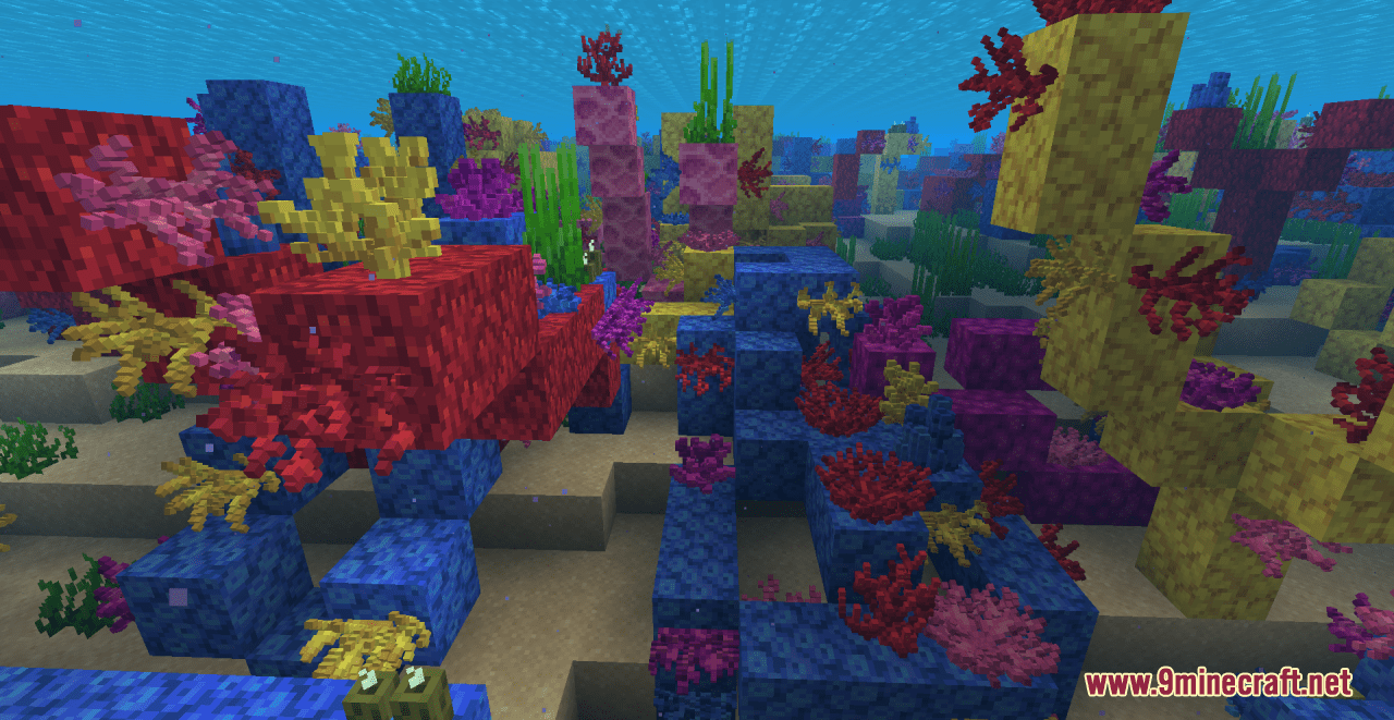description_8 Cybers Better Coral Resource Pack (1.19.4, 1.19.2, 1.19) - текстурный пакет