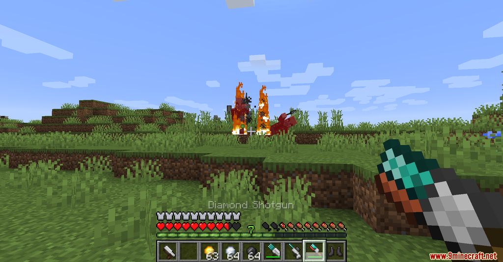 description_2 Mod Guns Without Roses (1.19.2) - A simple shooting game with cannonballs!