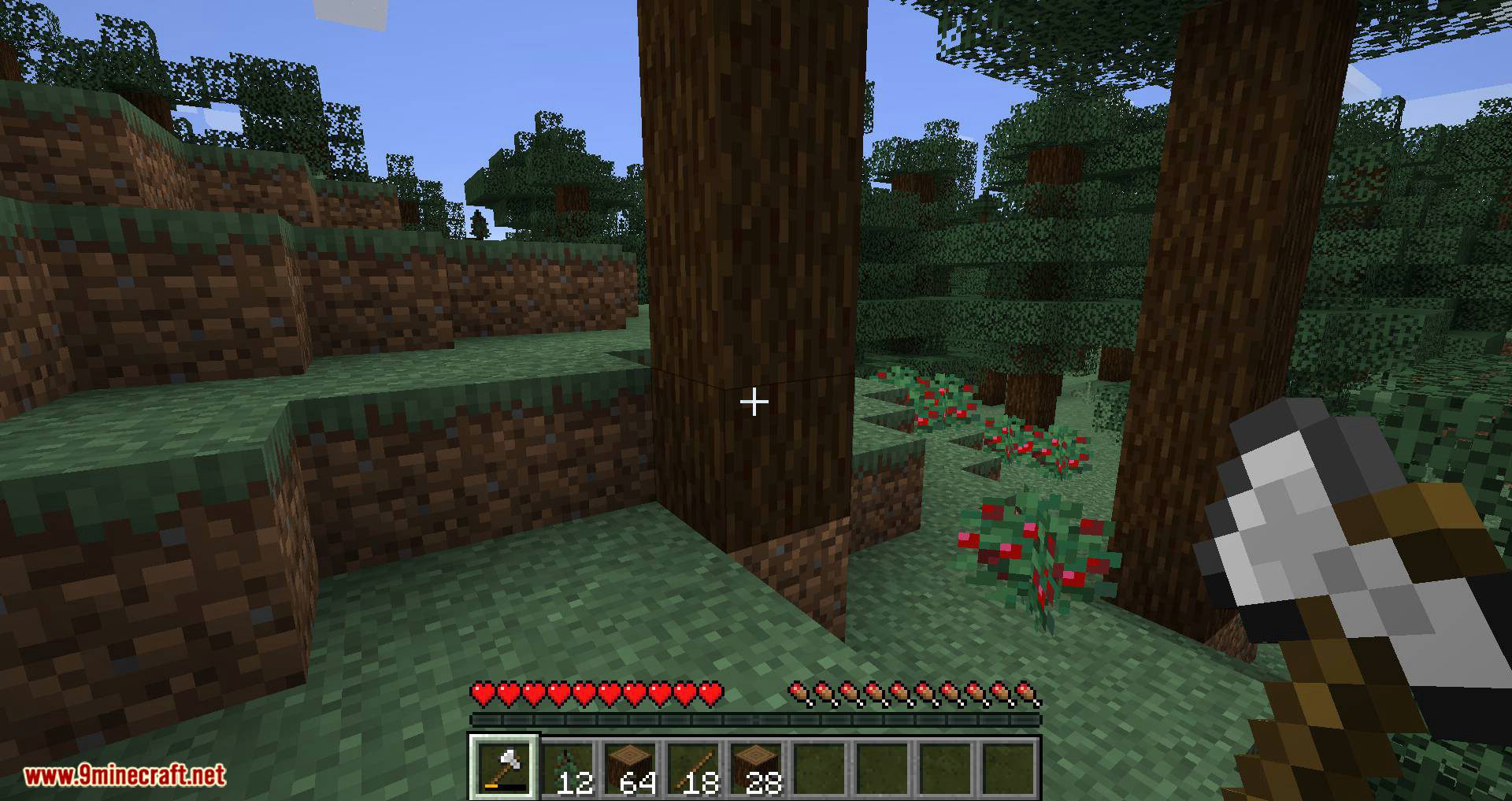 description_7 Tree Harvester Mod - автоматический измельчитель деревьев
