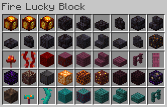 description_1 Fire Lucky Block Mod (1.19) - новый горячий предмет из Недр