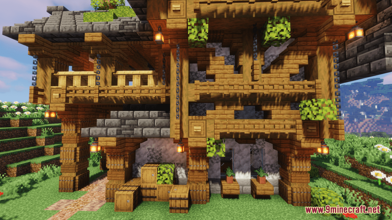 description_2 Mapa de grandes casas medievales (1.20.4, 1.19.4) - Pequeña casa en el prado