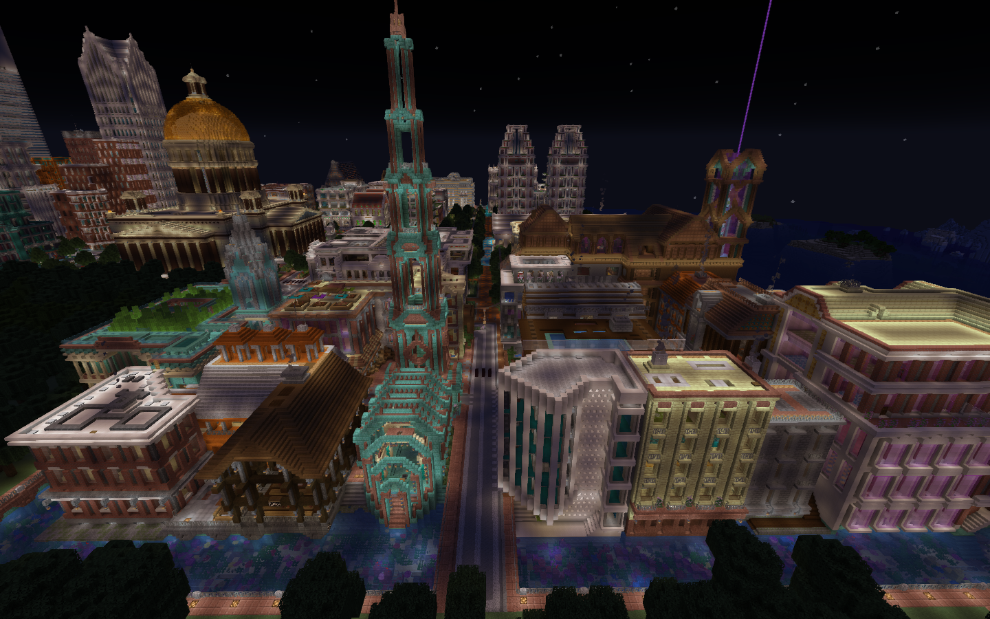 description_0 Radiant City | Map for Minecraft