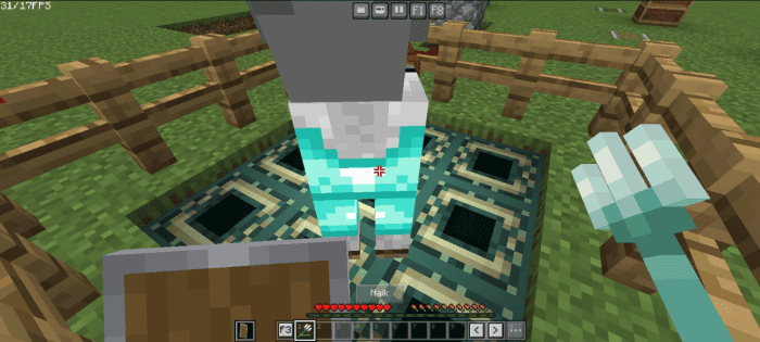 image 7 for HUD+ pack (1.20) - F1 and F8 buttons for MCPE/Bedrock