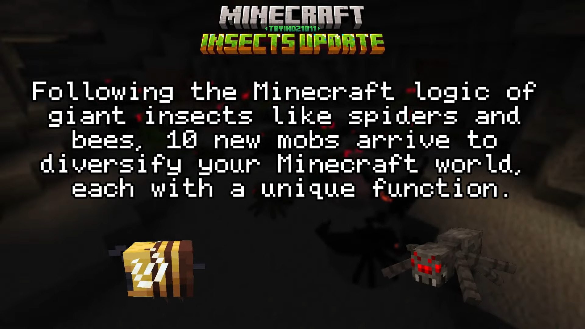 image 1 for Addon Entity Insects (1.20) - MCPE/Bedrock Mod