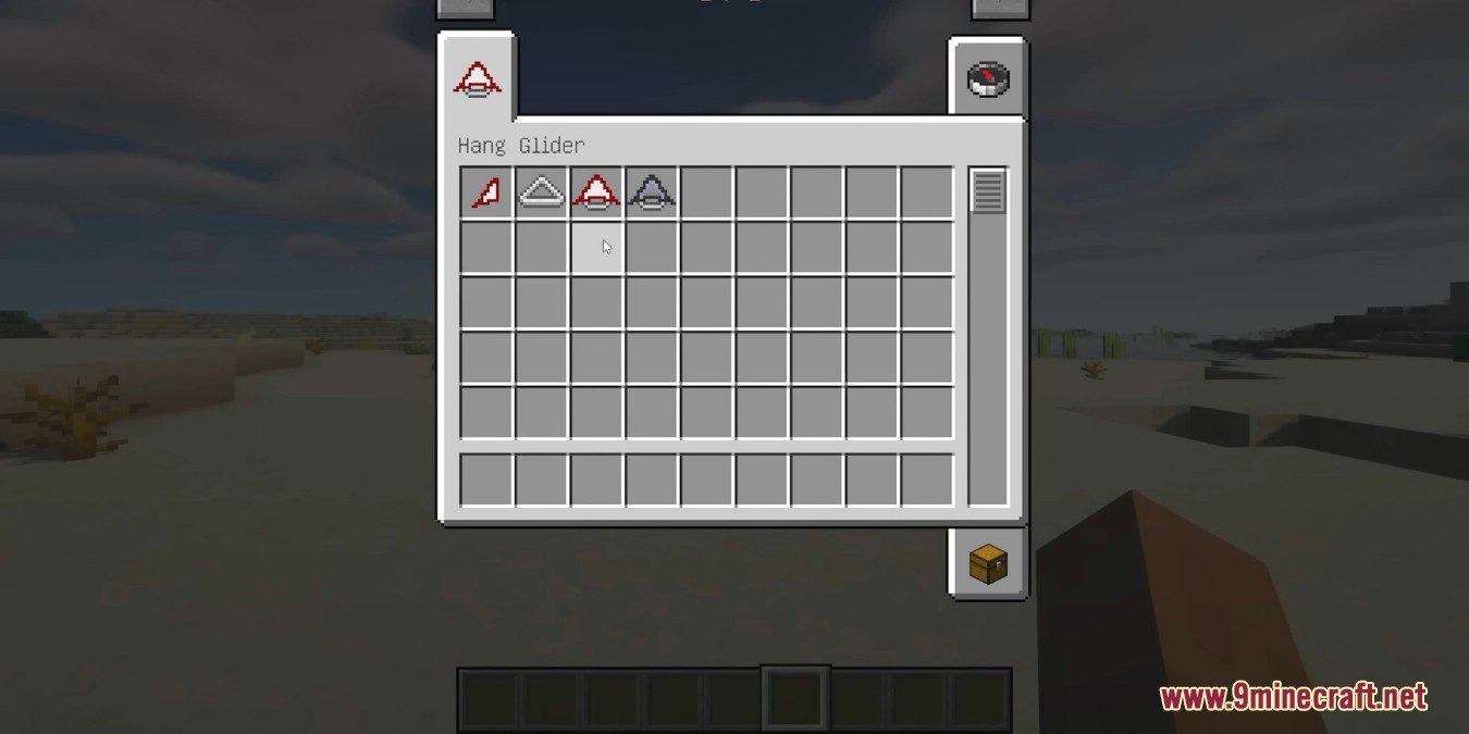 description_3 Hang Glider Mod (1.20.4) - volando en el cielo