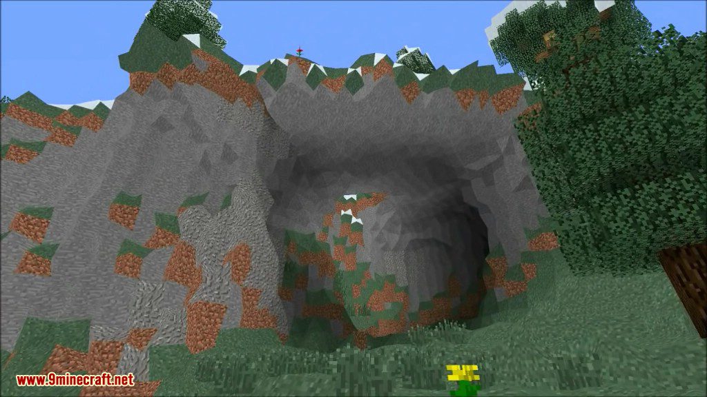 image 8 for NoCubes Mod (1.20.4) - smooth terrain, realistic graphics