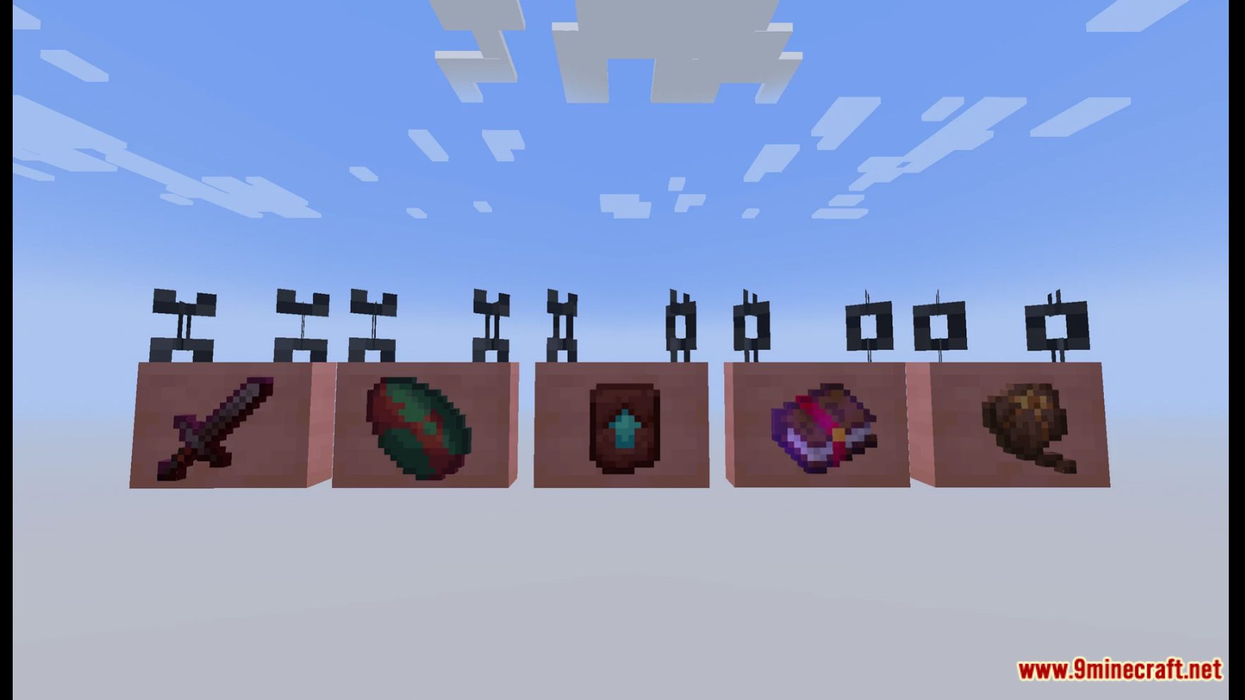 description_10 Better Hanging Signs Data Pack (1.20.2, 1.19.4) - Hanging items!