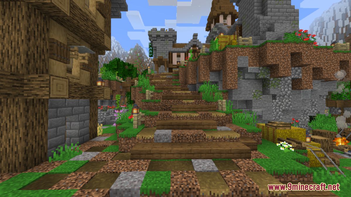 description_6 Карта города Средневековая долина для Minecraft 1.16.5