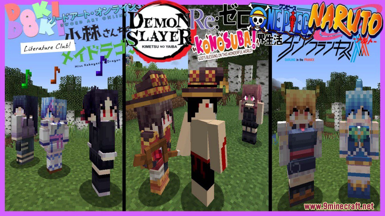 description_19 Waifucraft Mod 1.18.2 - Novias en anime y juegos