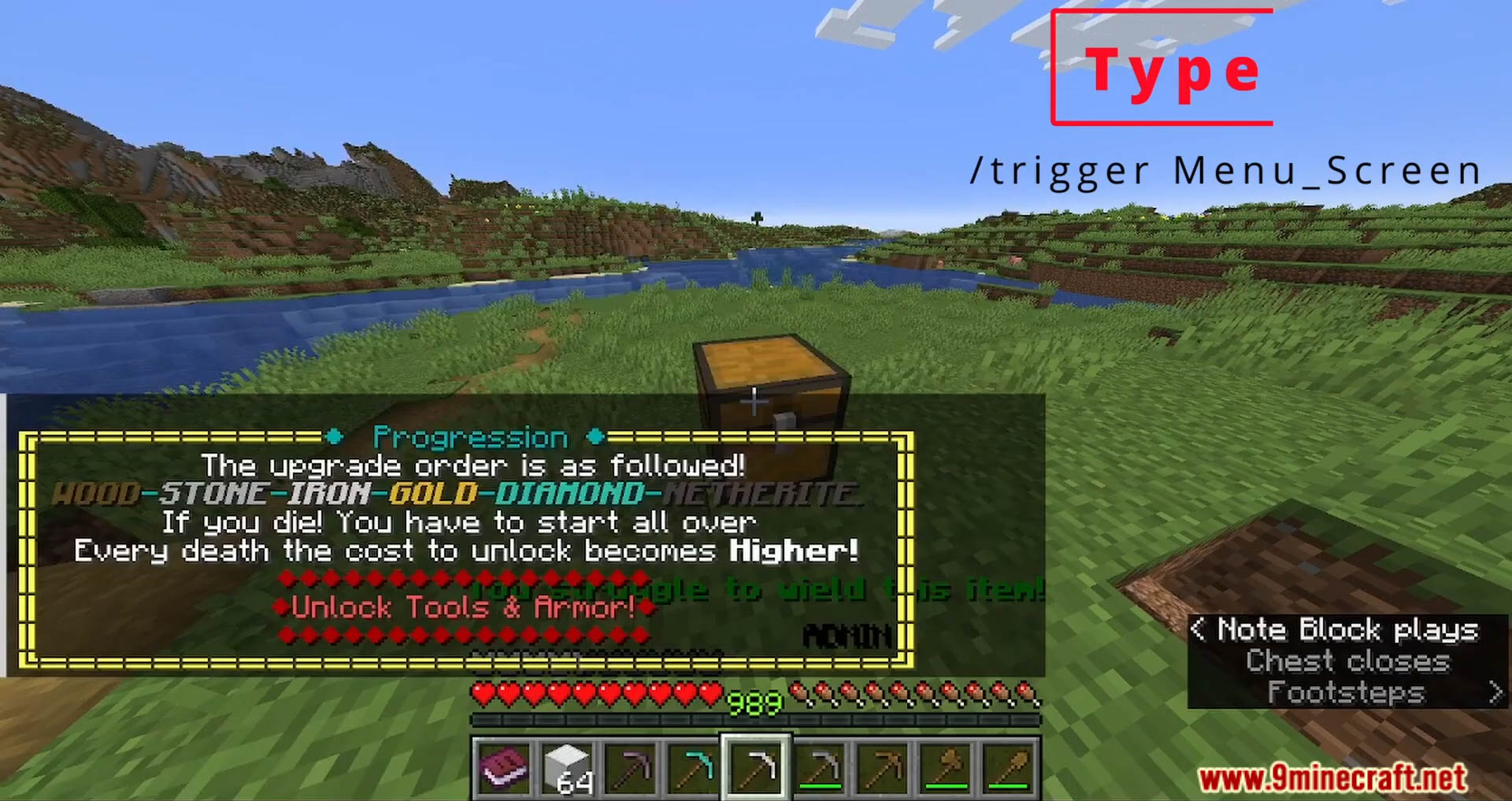 description_8 Paquete de datos de progresión hardcore (1.20.4, 1.19.4) - la evolución despiadada de Minecraft!