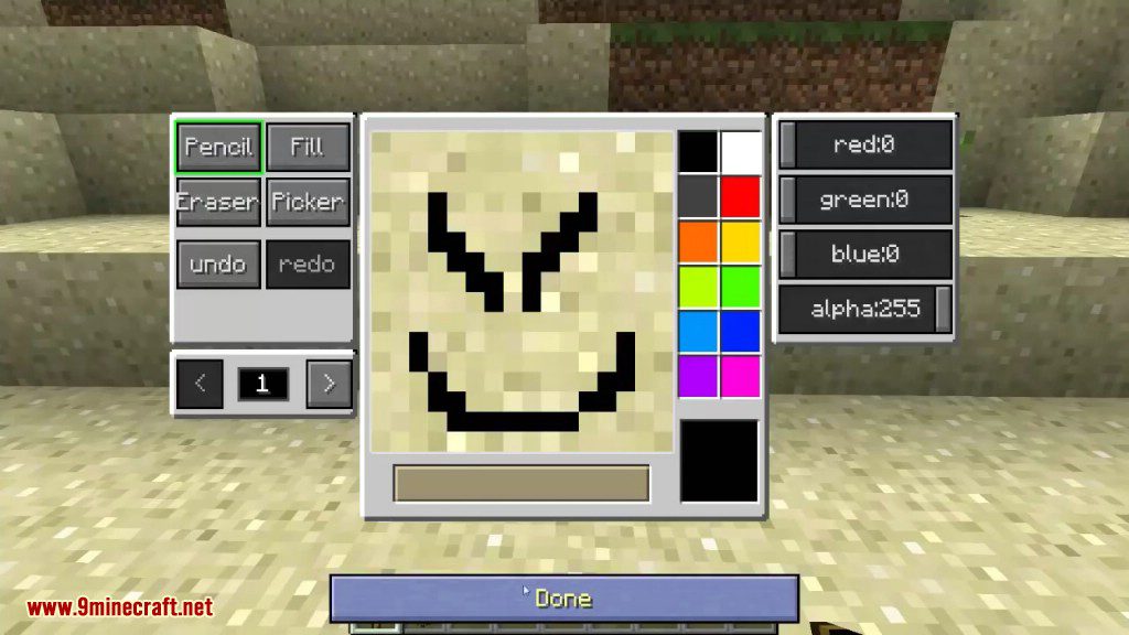description_4 MC Paint Mod 1.20.1 - Microsoft Paint в Minecraft