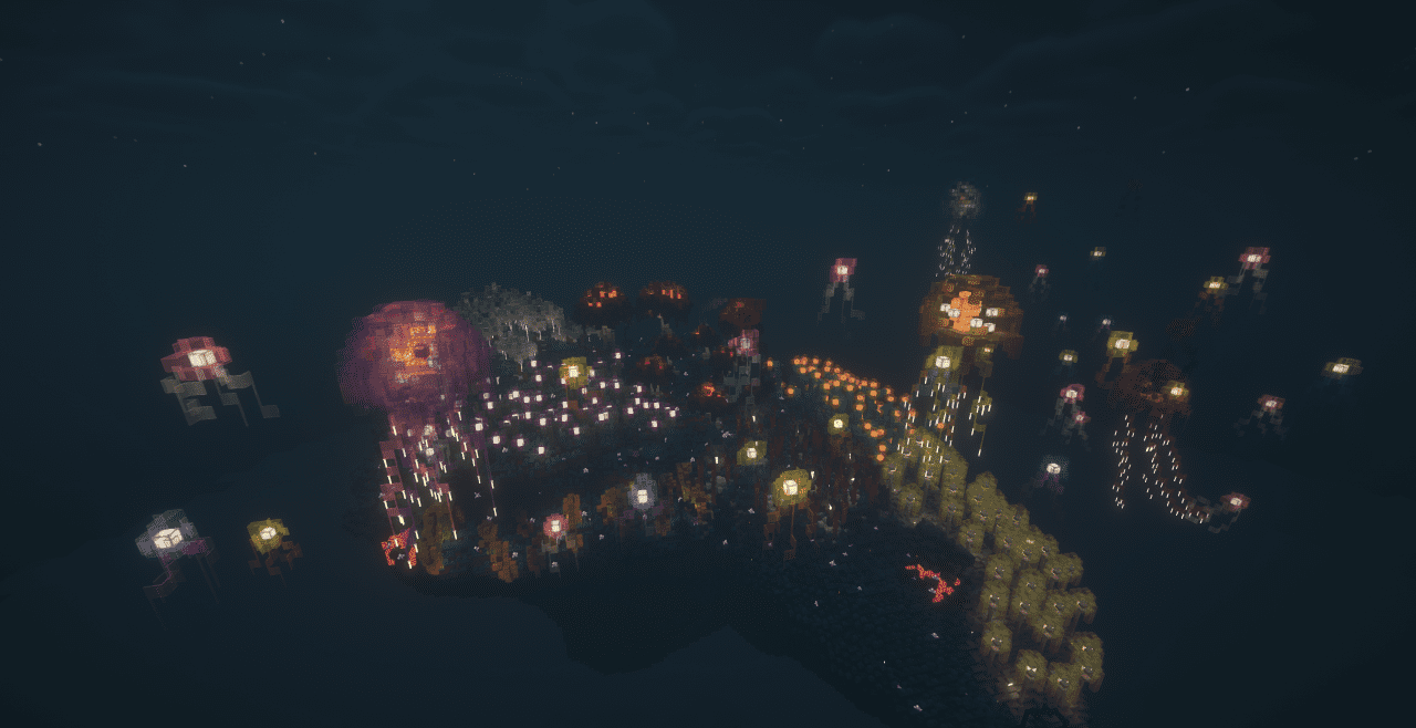 Imagen 2 de Floating Bioluminescent Island | Mapa de Minecraft