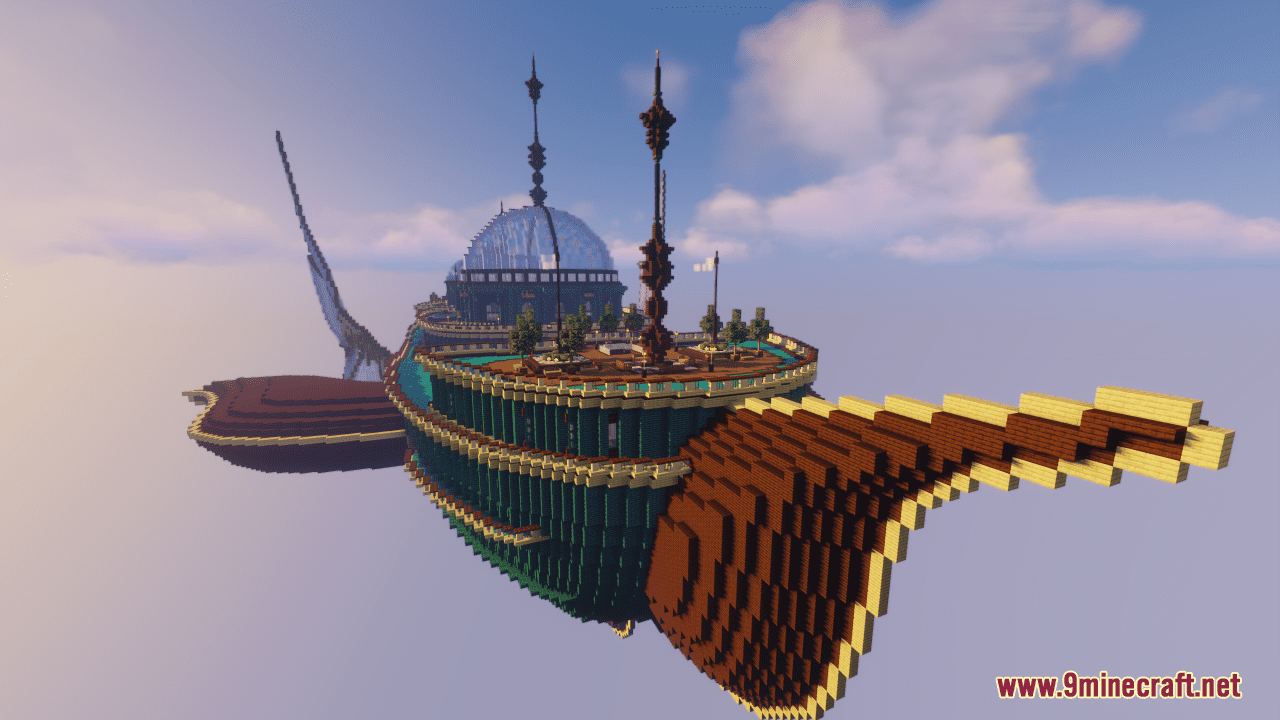 description_1 Fantastic airship map (1.20.4, 1.19.4) - Skybound Luxury