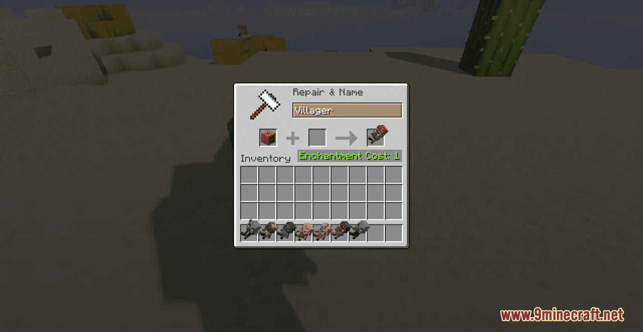 description_7 Mobs Figures Resource Pack (1.19.3, 1.18.2) - texture pack