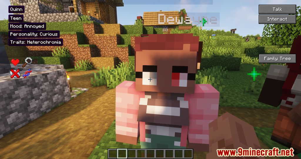 description_12 Minecraft cobra vida Reincarnation Mod: crea tu propia pequeña familia.