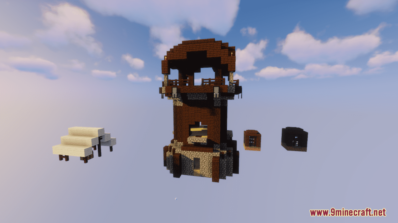 description_8 Карта The Block In The Sky (1.20.4, 1.19.4) - пользовательские достижения и многое другое